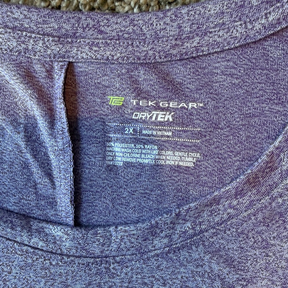 Tek Gear | Purple Short Sleeve Women's Active Tee - Picture 2 of 8